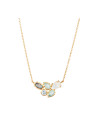 Collier Doré "Labradorite et Topaze"