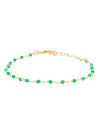 Bracelet Doré "Jade Vert"