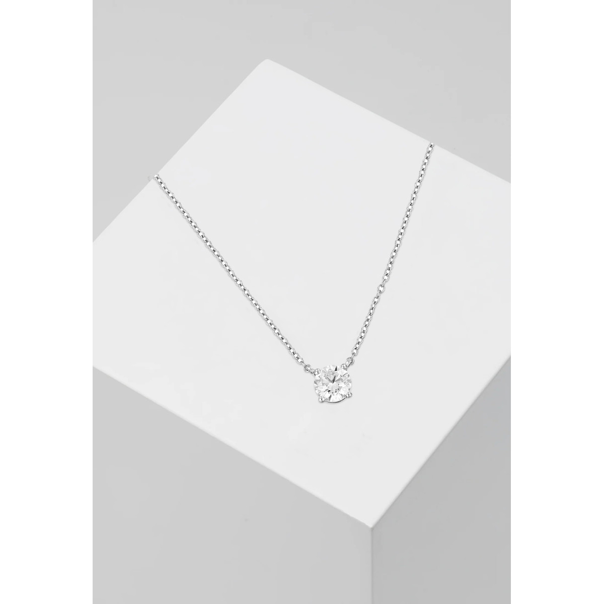 Collier Or Blanc et Diamant Collier "Attachement Sacré" Or blanc et Diamant
