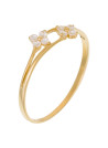 Bague Or Jaune 375/1000 et Zirconium