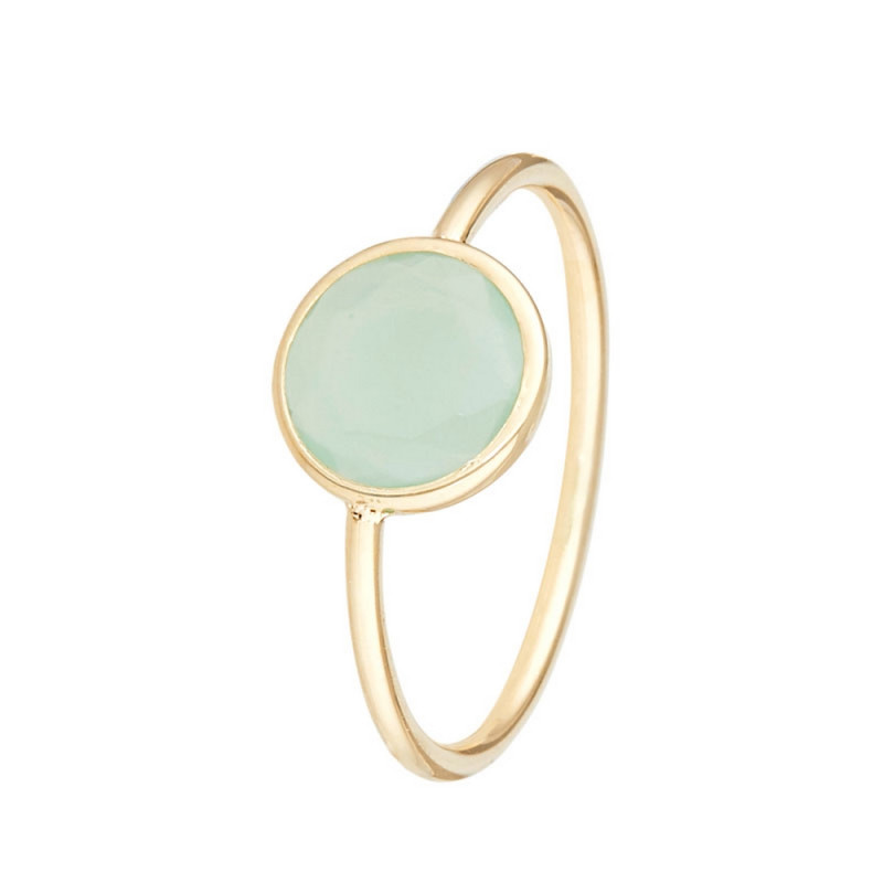 Bague  Aliyan  Or jaune et Jade