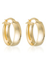 Boucles d'oreilles or jaune fermoir brisure dormeuses