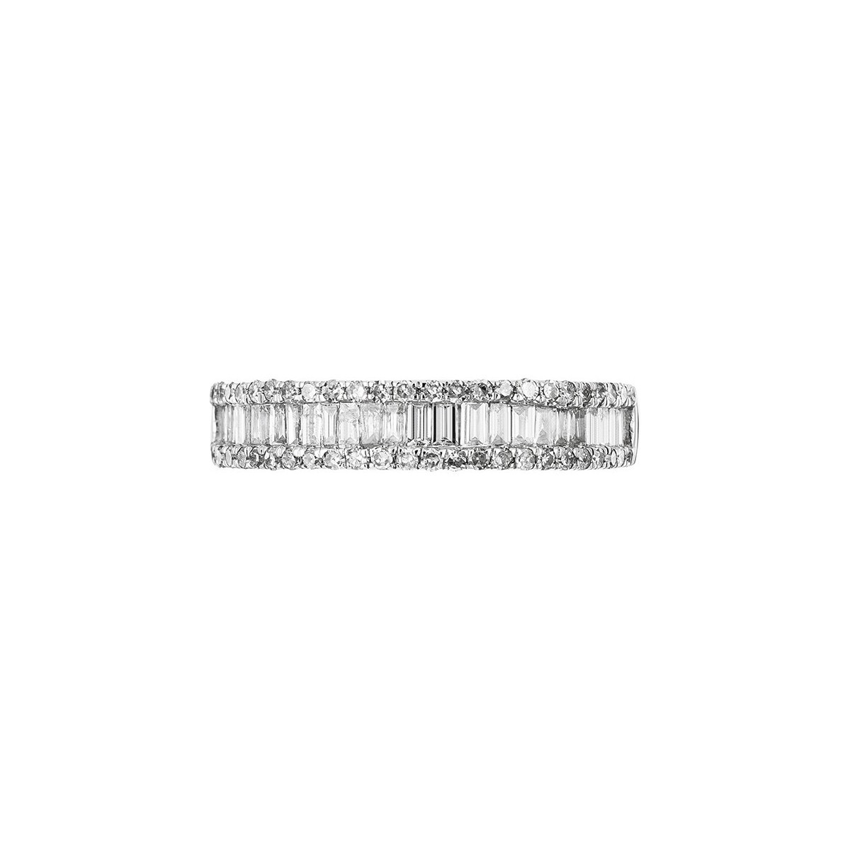 Bague Or Blanc et Diamant Bague "Adoration Gracieuse" Or blanc et Diamant