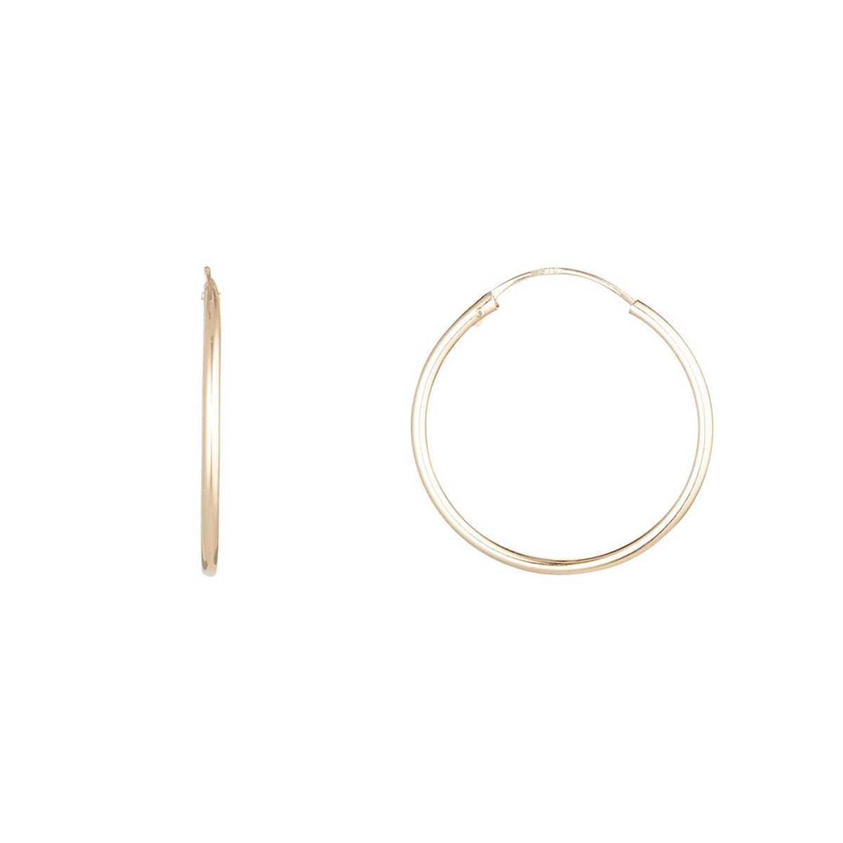 Boucle d'oreilles Or Jaune 375/1000 Boucles d'oreilles "Ravissant" Or jaune
