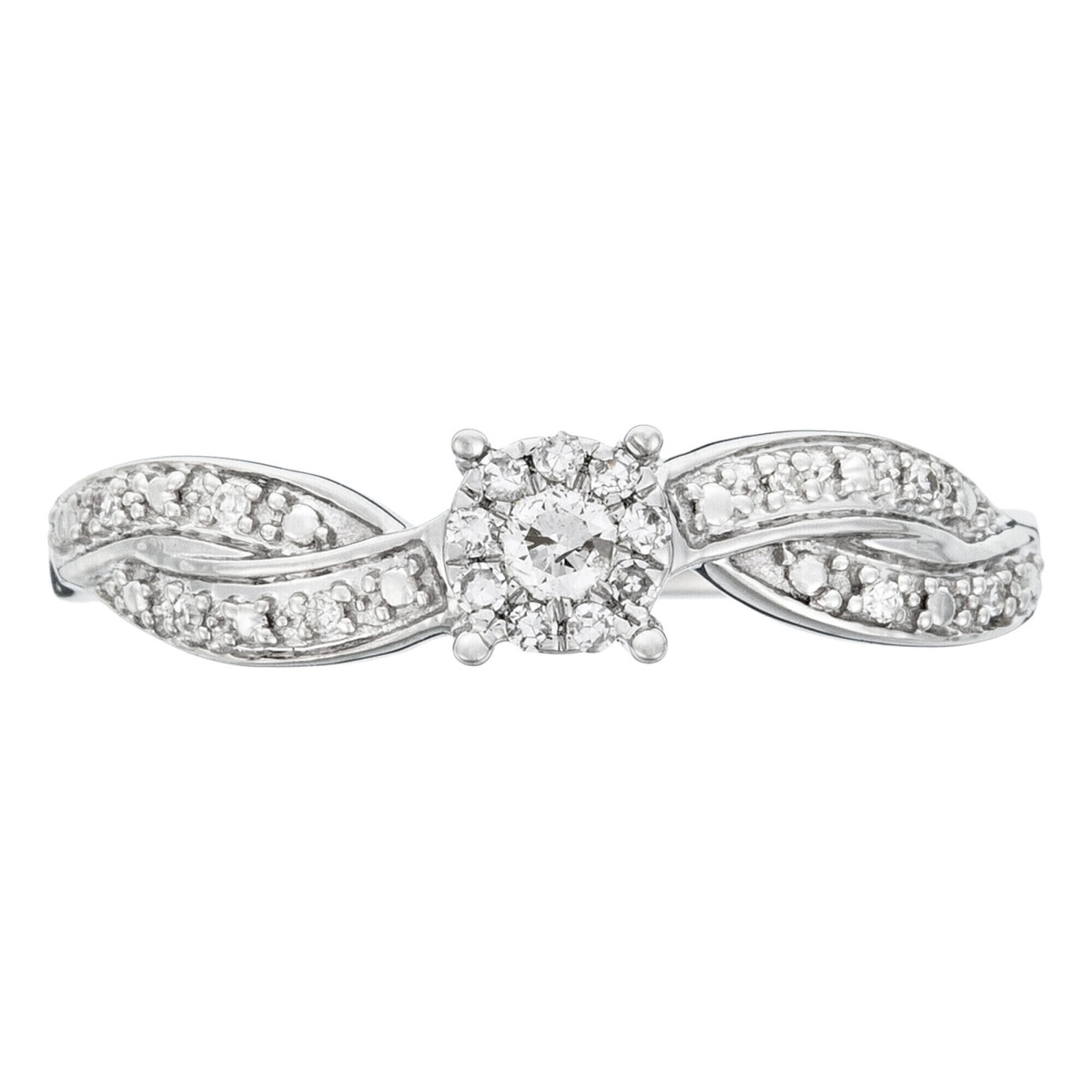 Bague "Aimante" Or blanc et Diamant