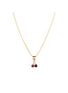 Pendentif Or Jaune 375/1000 et Pierres Precieuses