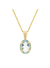 pendentif topaze bleue pour femme