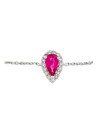 Bague Or Blanc Diamant et Rubis