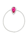 Bague Or Blanc Diamant et Rubis