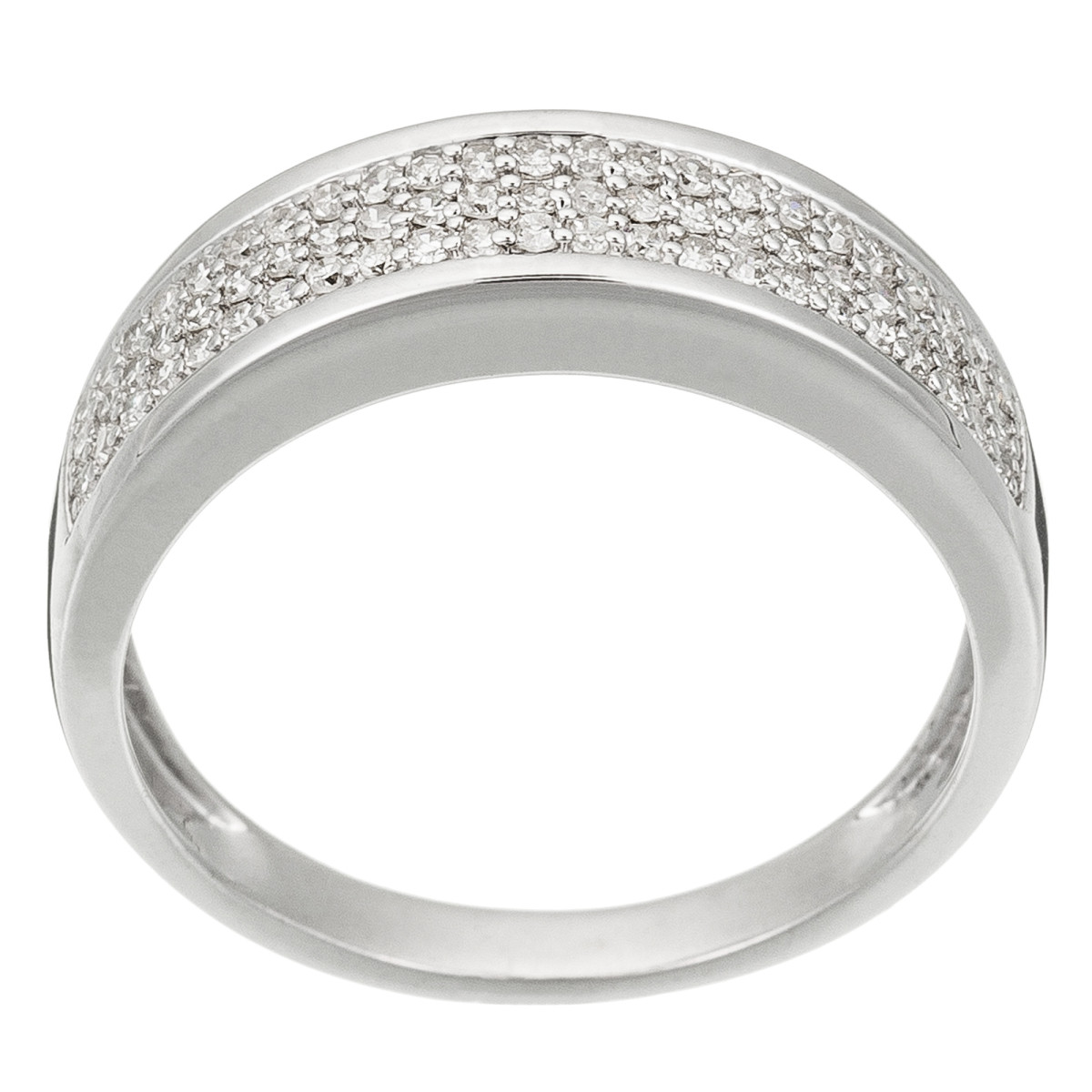 Bague Or Blanc et Diamant Bague "Joli tour" Or blanc et Diamants