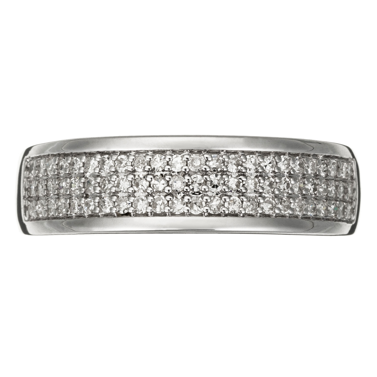Bague Or Blanc et Diamant Bague "Joli tour" Or blanc et Diamants