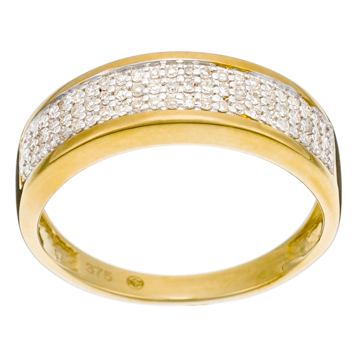 Bague "Béguin Majestueux" Or jaune et Diamant
