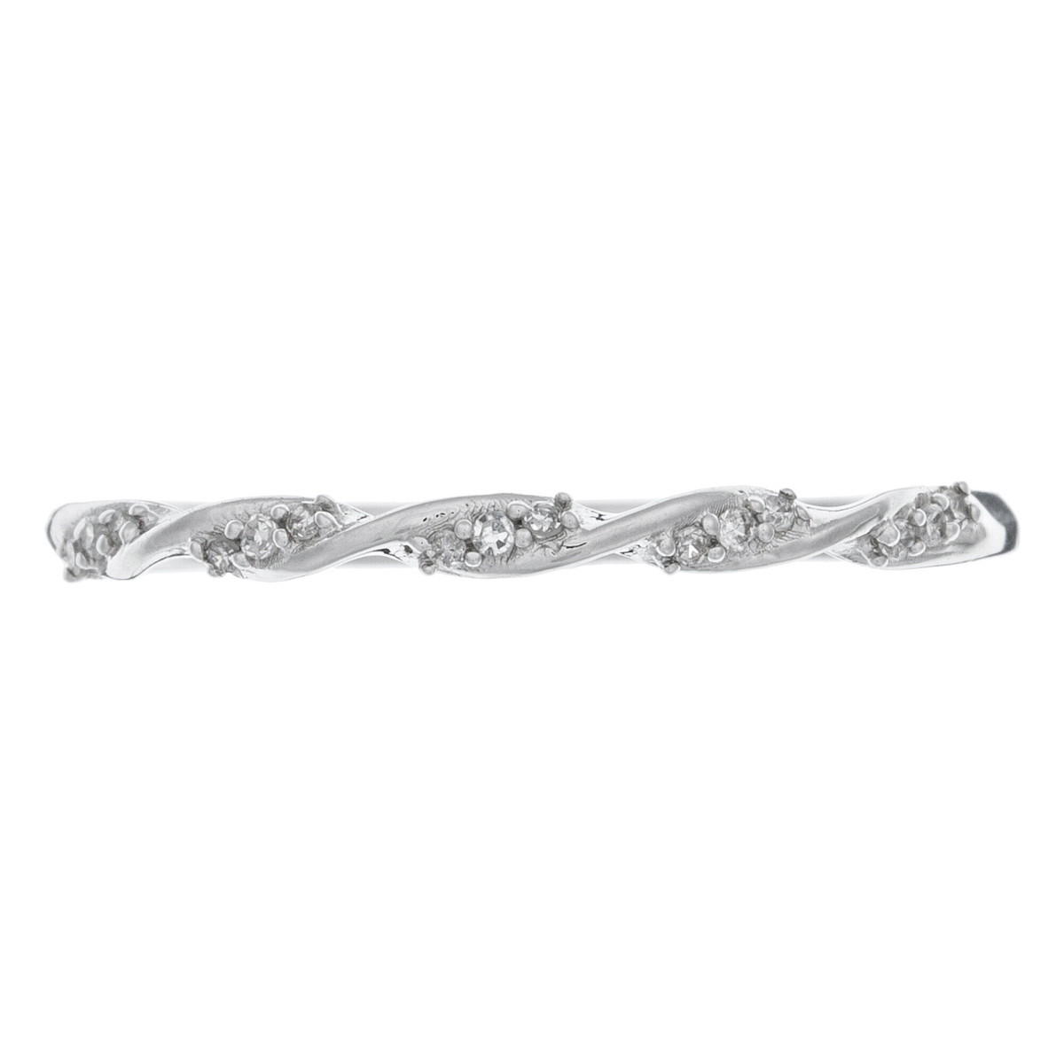 Bague Or Blanc et Diamant Bague "Câline" Or blanc et Diamant