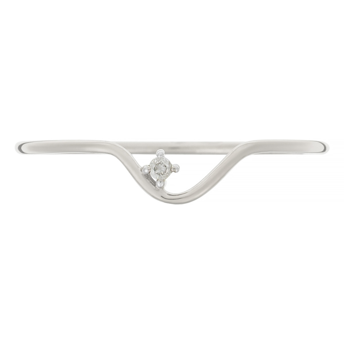 Bague "Destin Noble" Or blanc et Diamant