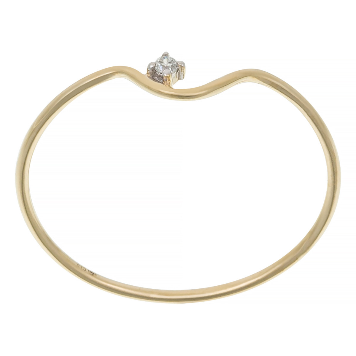 Bague Or Jaune et Diamant Bague "Destin Noble" Or jaune et Diamant