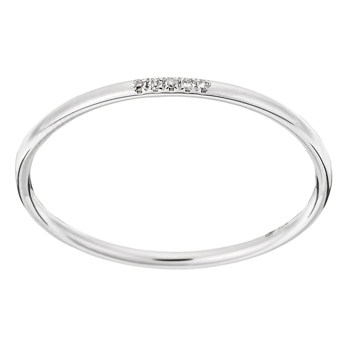 Bague Or Blanc et Diamant Bague "Destin Radieux" Or blanc et Diamant