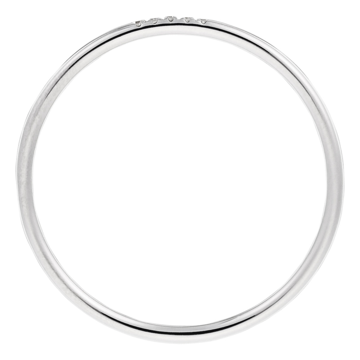 Bague Or Blanc et Diamant Bague "Destin Radieux" Or blanc et Diamant
