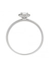 Bague Or Blanc Diamant et Topaze