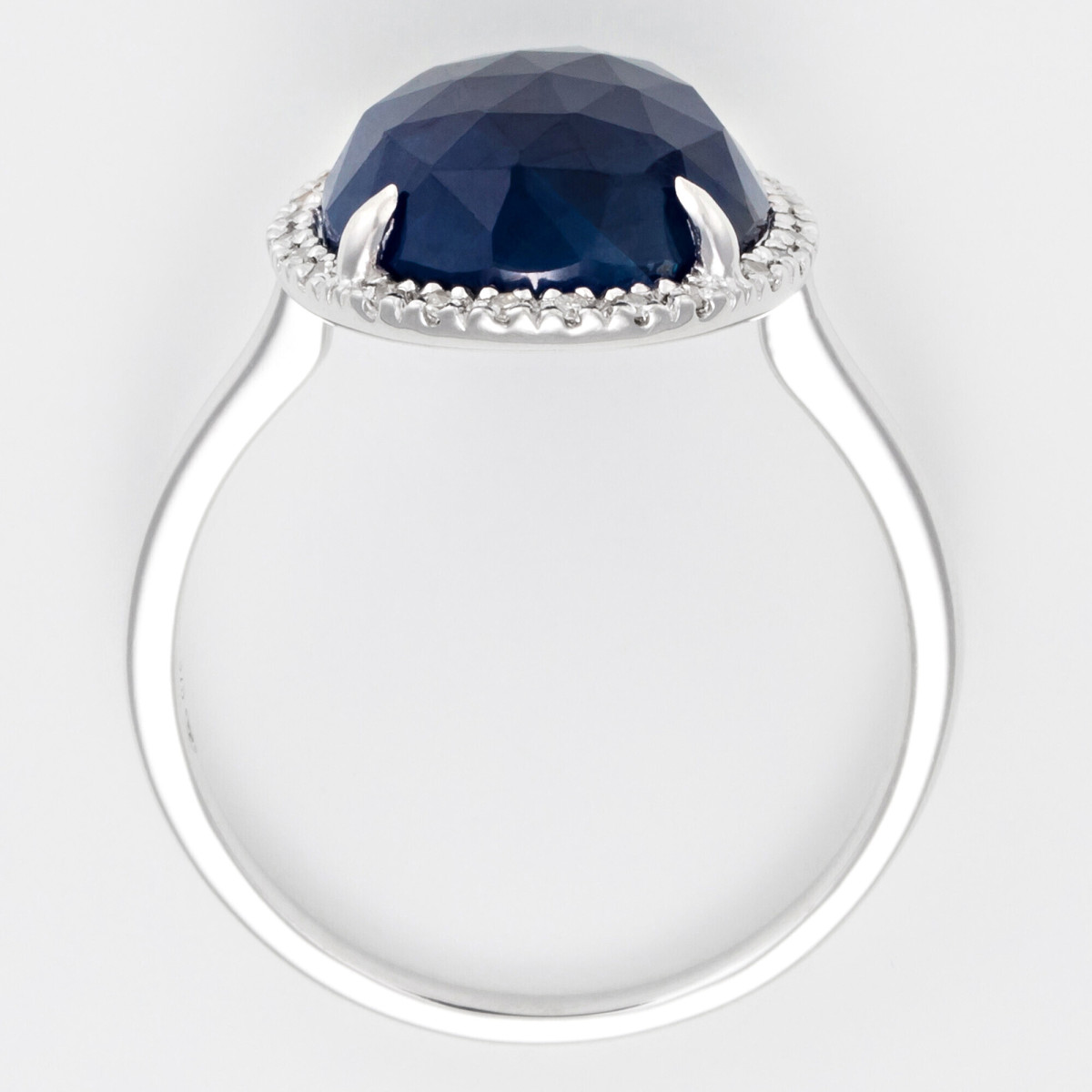 Bague Or Blanc Diamant et Saphir Bague "Divine Gracieuse" Or blanc et Saphir