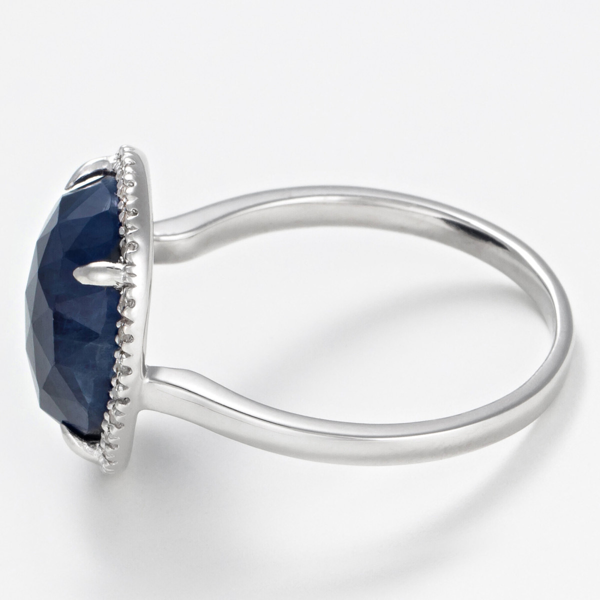 Bague Or Blanc Diamant et Saphir Bague "Divine Gracieuse" Or blanc et Saphir