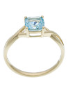 Bague Or Jaune et Topaze