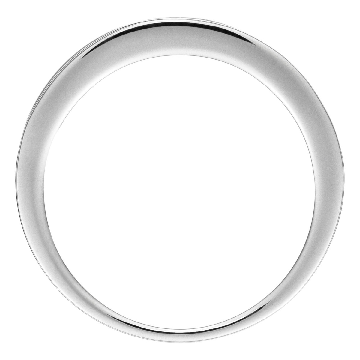 Bague Or Blanc et Diamant Bague Alliance "Rail" Or blanc et Diamants