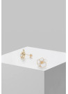 Boucles d'oreilles Or Jaune et Email