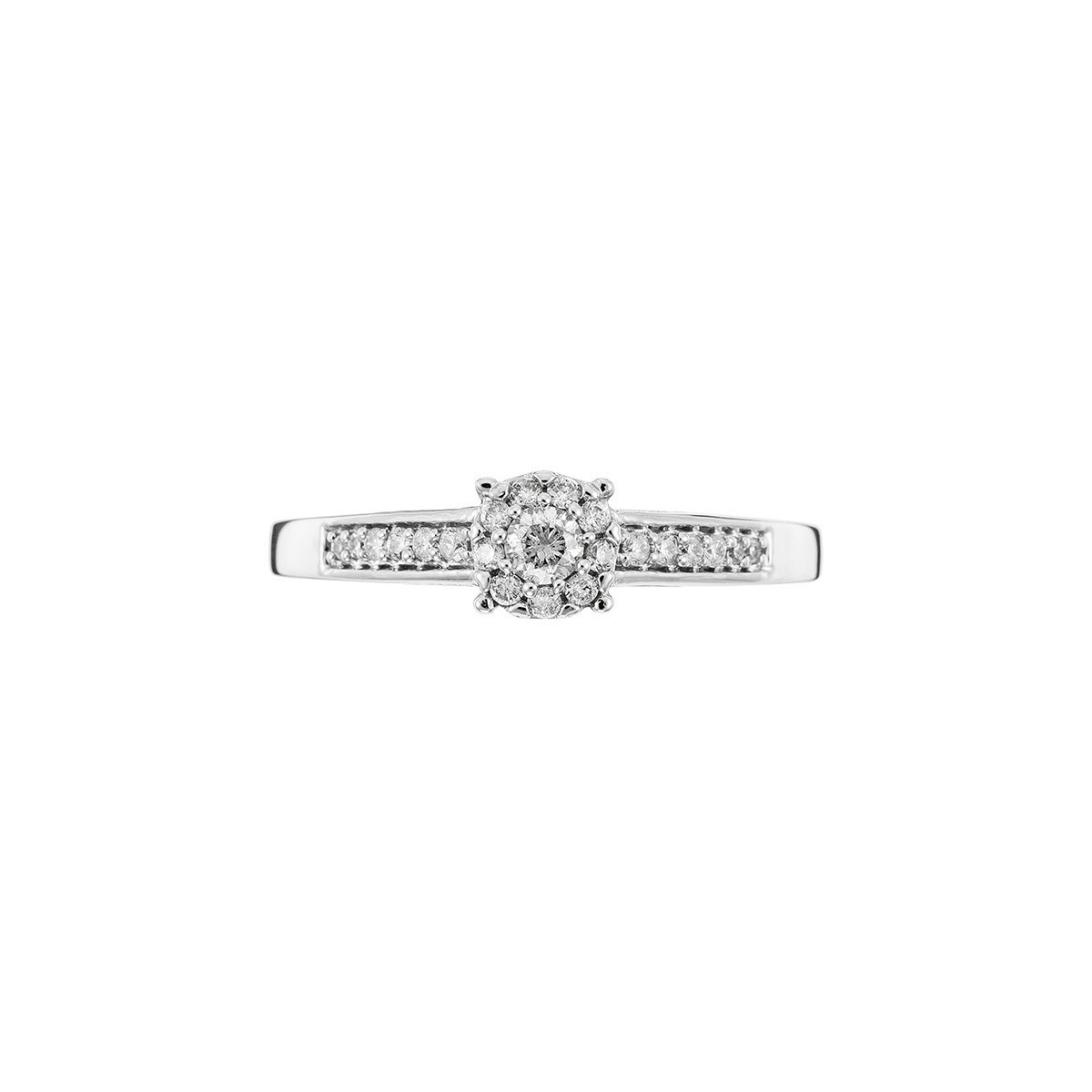 Bague Or Blanc et Diamant Bague Or Blanc et Diamants