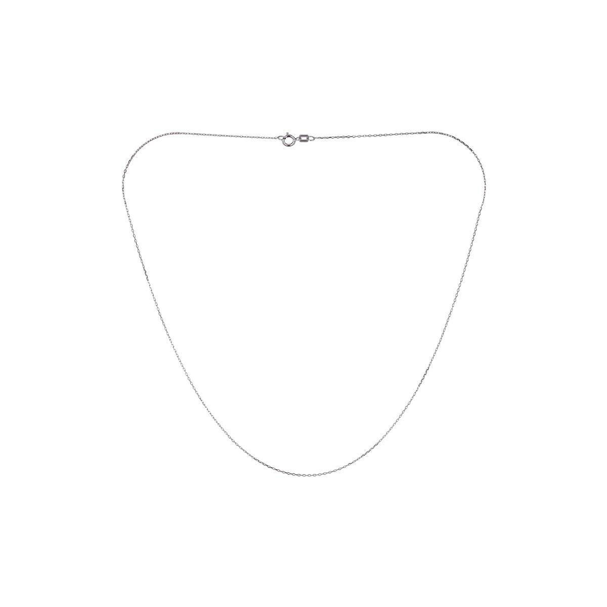 Chaine Or Blanc 375/1000 Chaine en Or Blanc 375/1000 43cm"Écorce"