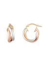 Boucles d'oreilles Or Tricolore 375/1000