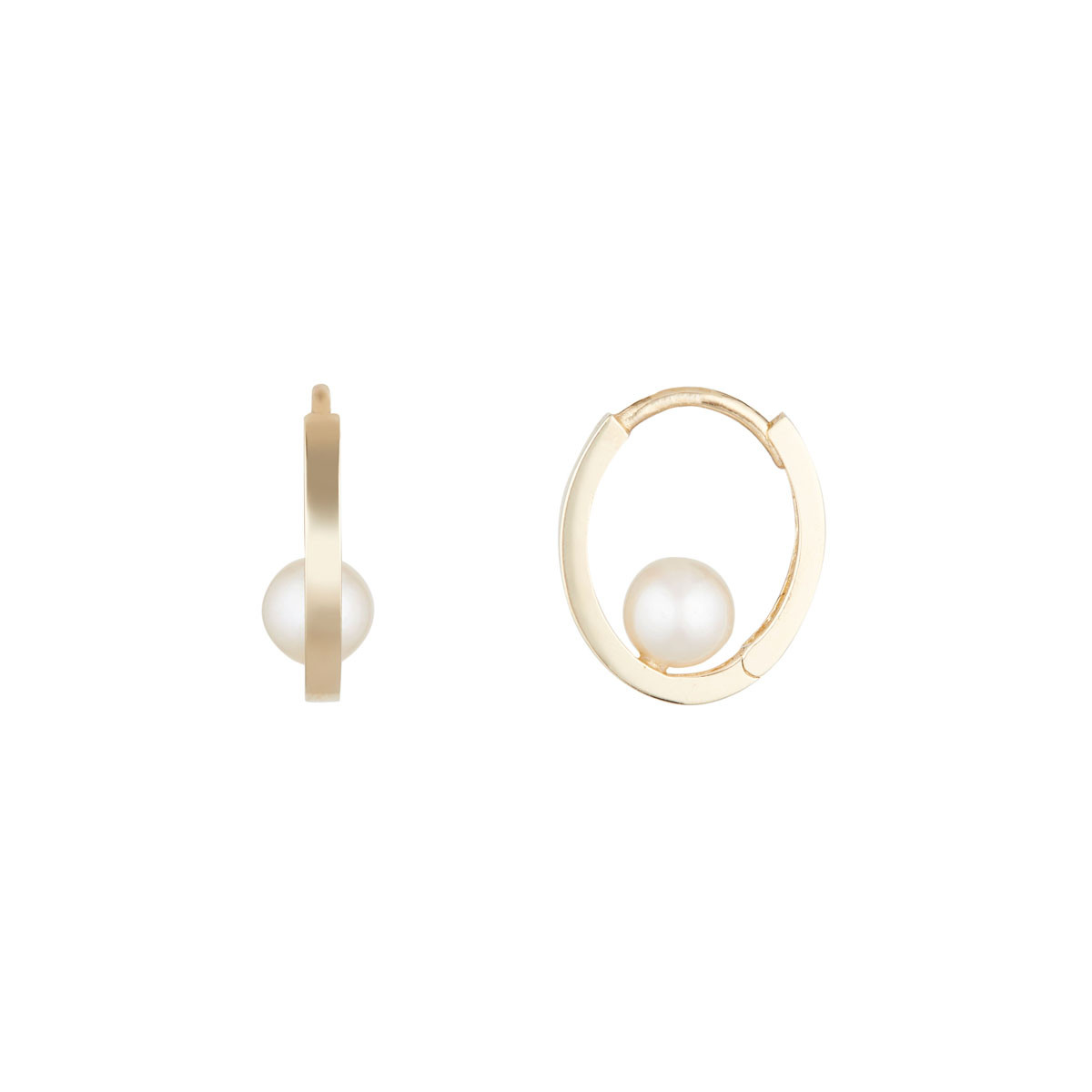 Boucles d'oreilles Or Jaune 375/1000 et Perle Boucles d'oreilles Or Jaune et Perle