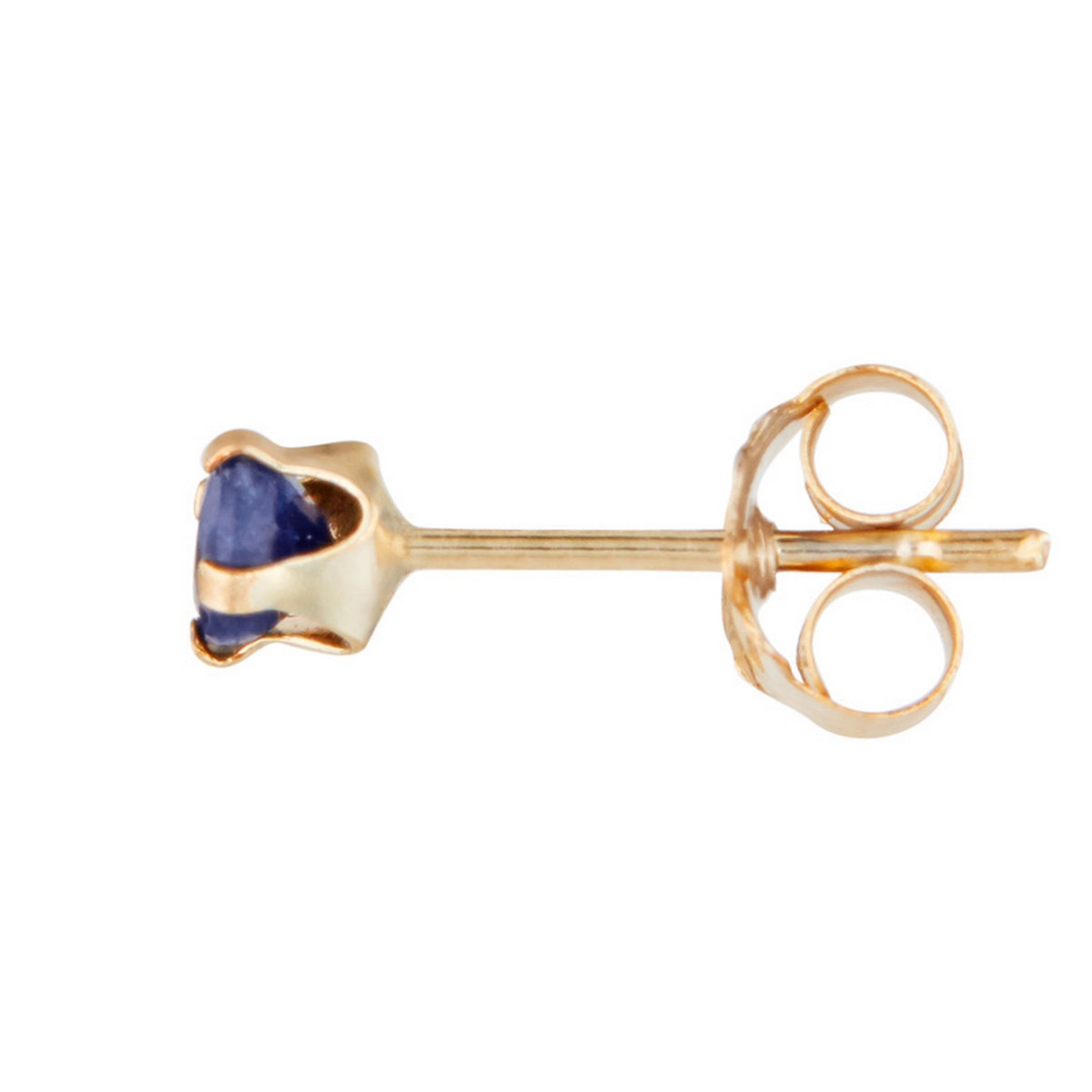 Boucles d'oreilles Or Jaune 375/1000 et Pierres Precieuses Boucles d'oreilles Or Jaune et Saphir