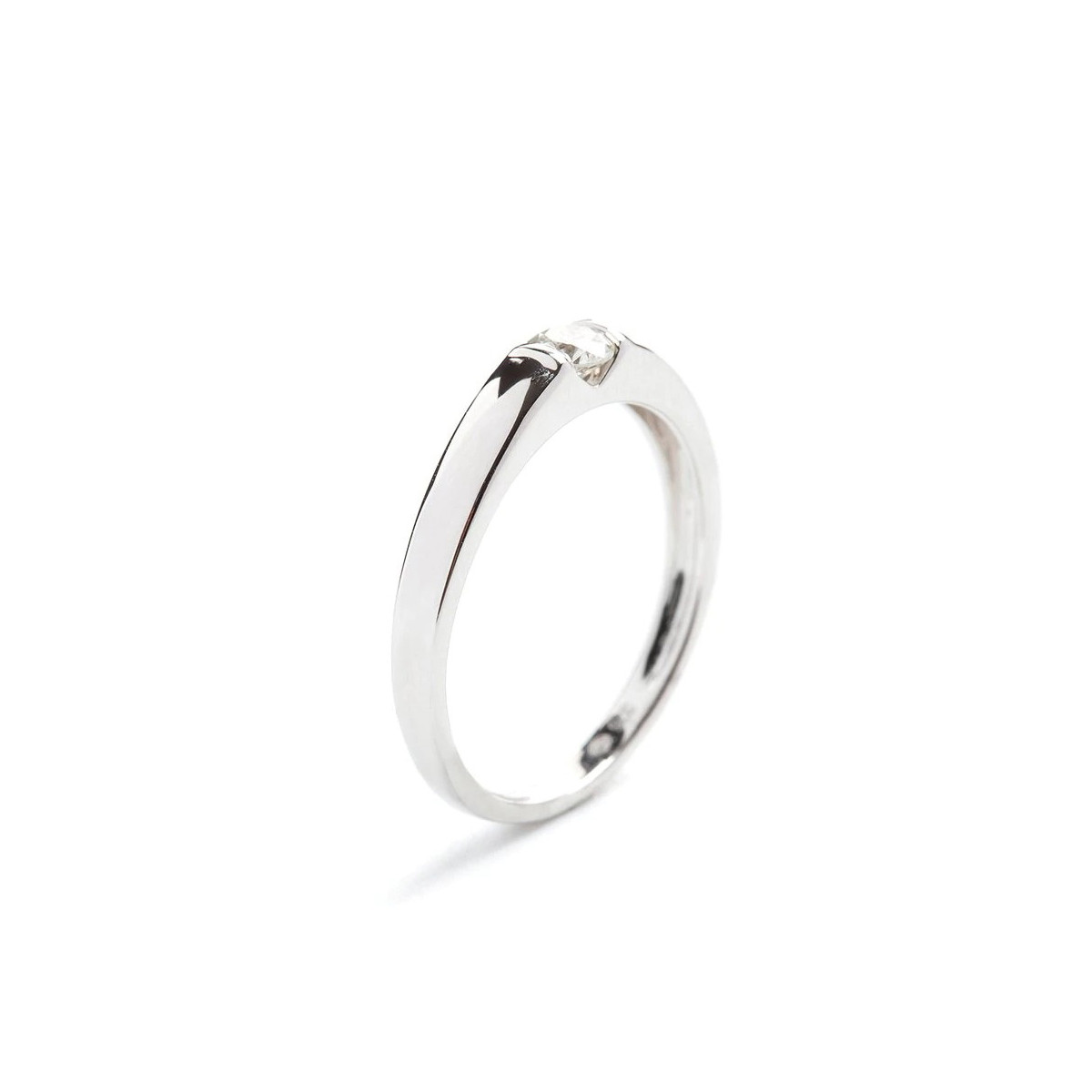 Bague Or Blanc et Diamant Bague "Amour Majestueux" Or blanc et Diamant