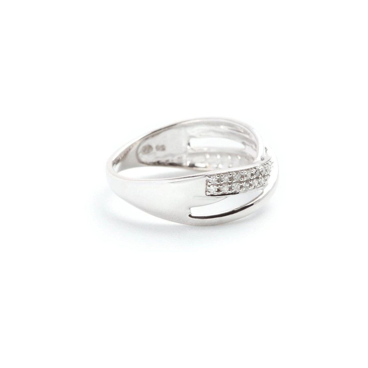 Bague Or Blanc et Diamant Bague Or Blanc et Diamants