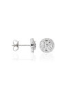 Boucles d'oreilles Or Blanc et Diamant