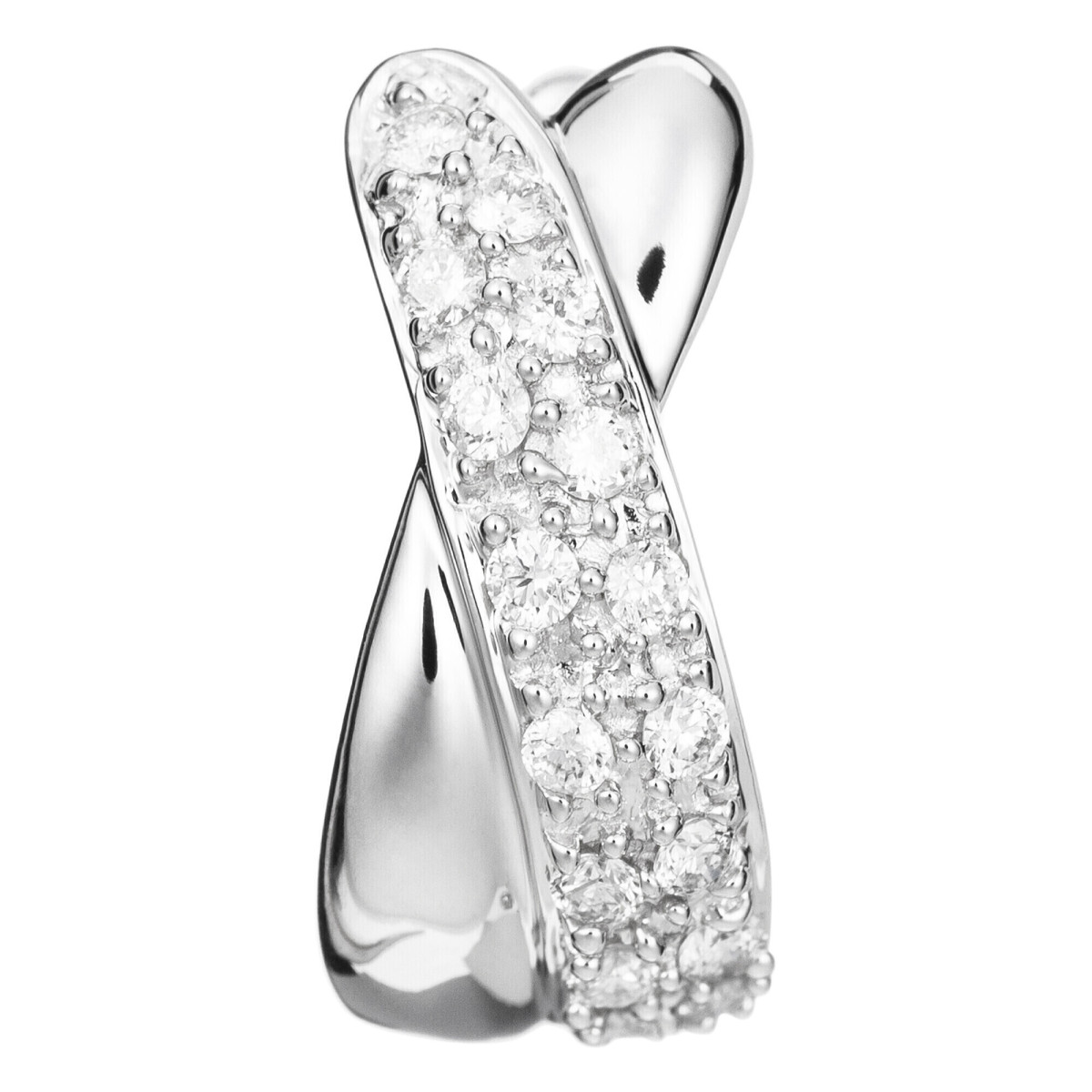 Boucles d'oreilles Or Blanc et Diamant Boucles d'oreilles Or Blanc et Diamant