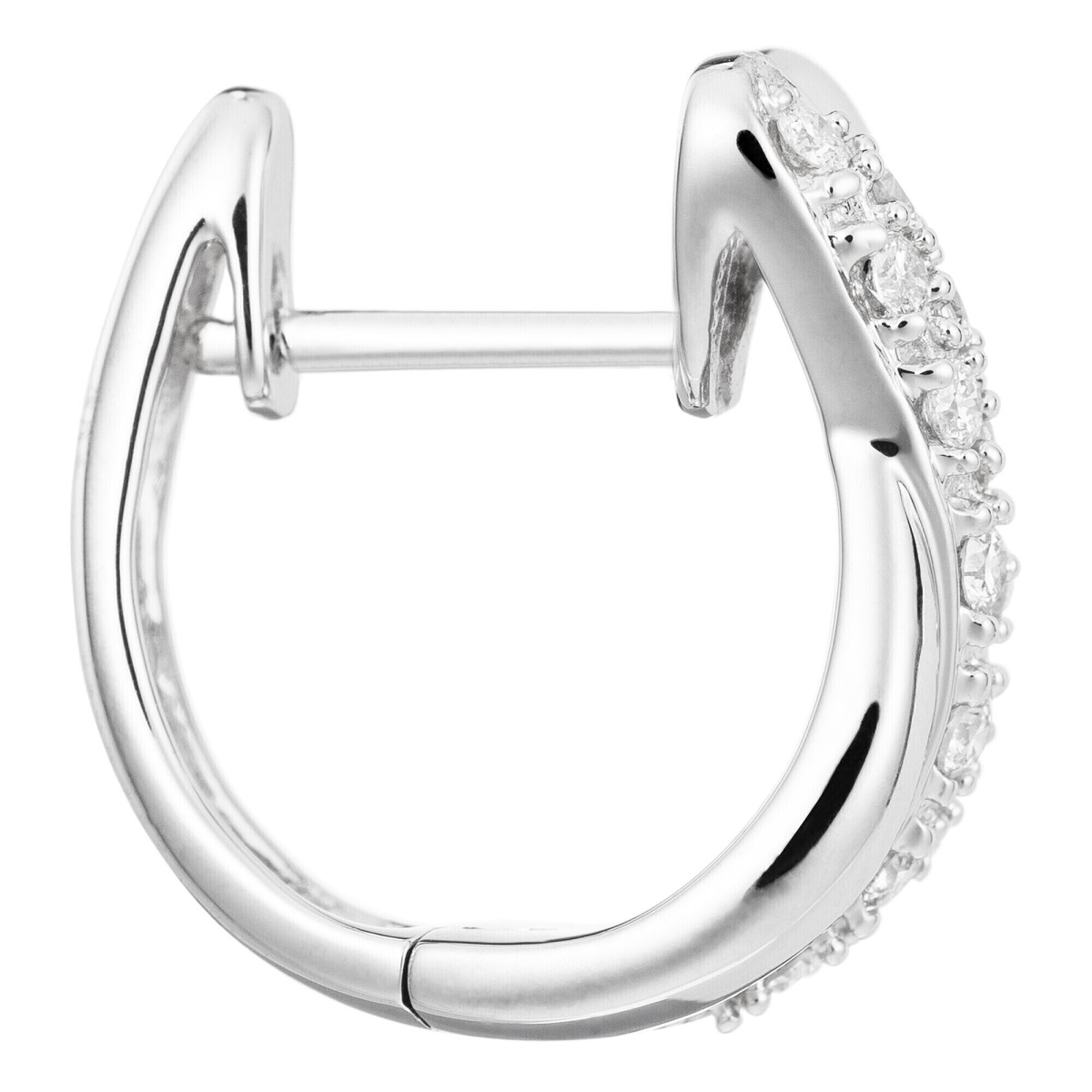 Boucles d'oreilles Or Blanc et Diamant Boucles d'oreilles Or Blanc et Diamant