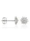 Boucles d'oreilles Or Blanc et Diamant