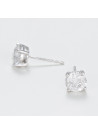 Boucles d'oreilles Or Blanc et Diamant