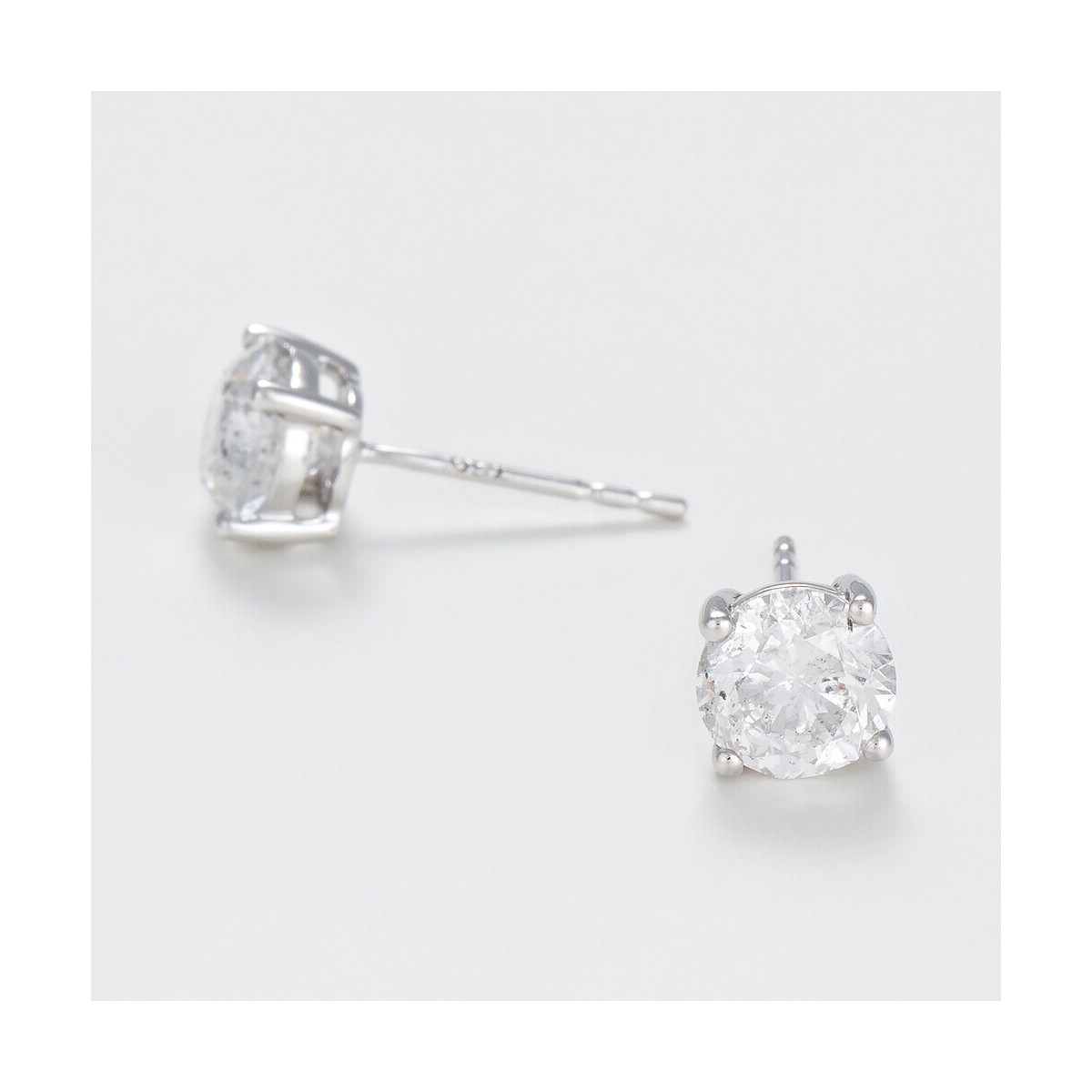 Boucles d'oreilles Or Blanc et Diamant Boucles d'oreilles "Athéna Lunaire" Or blanc et Diamant