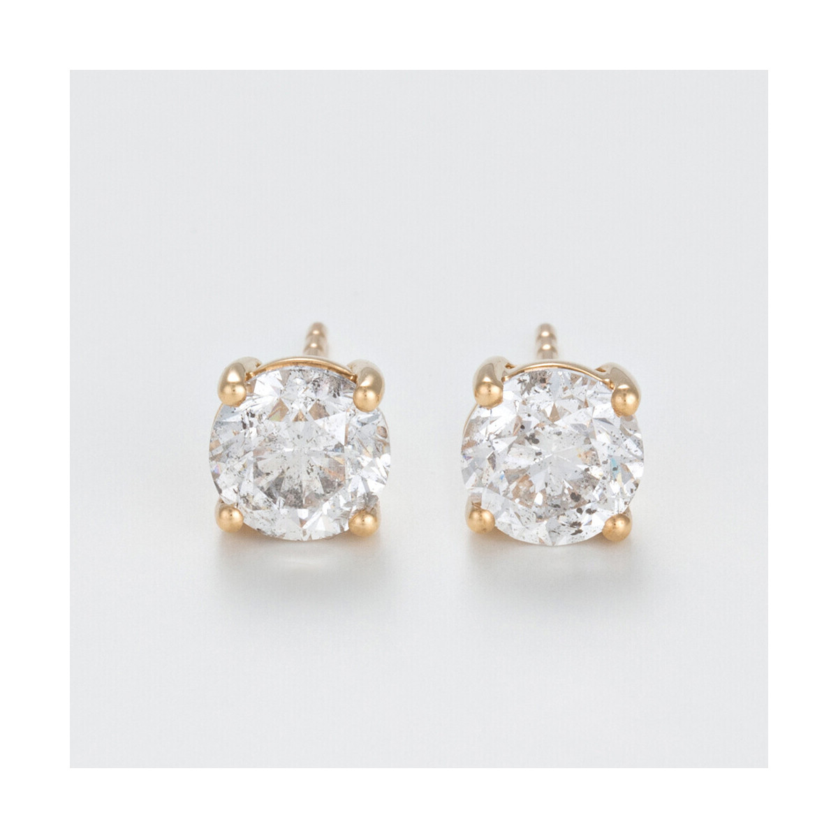 Boucles d'oreilles Or Jaune et Diamant Boucles d'oreilles "Athéna Lunaire" Or jaune et Diamant