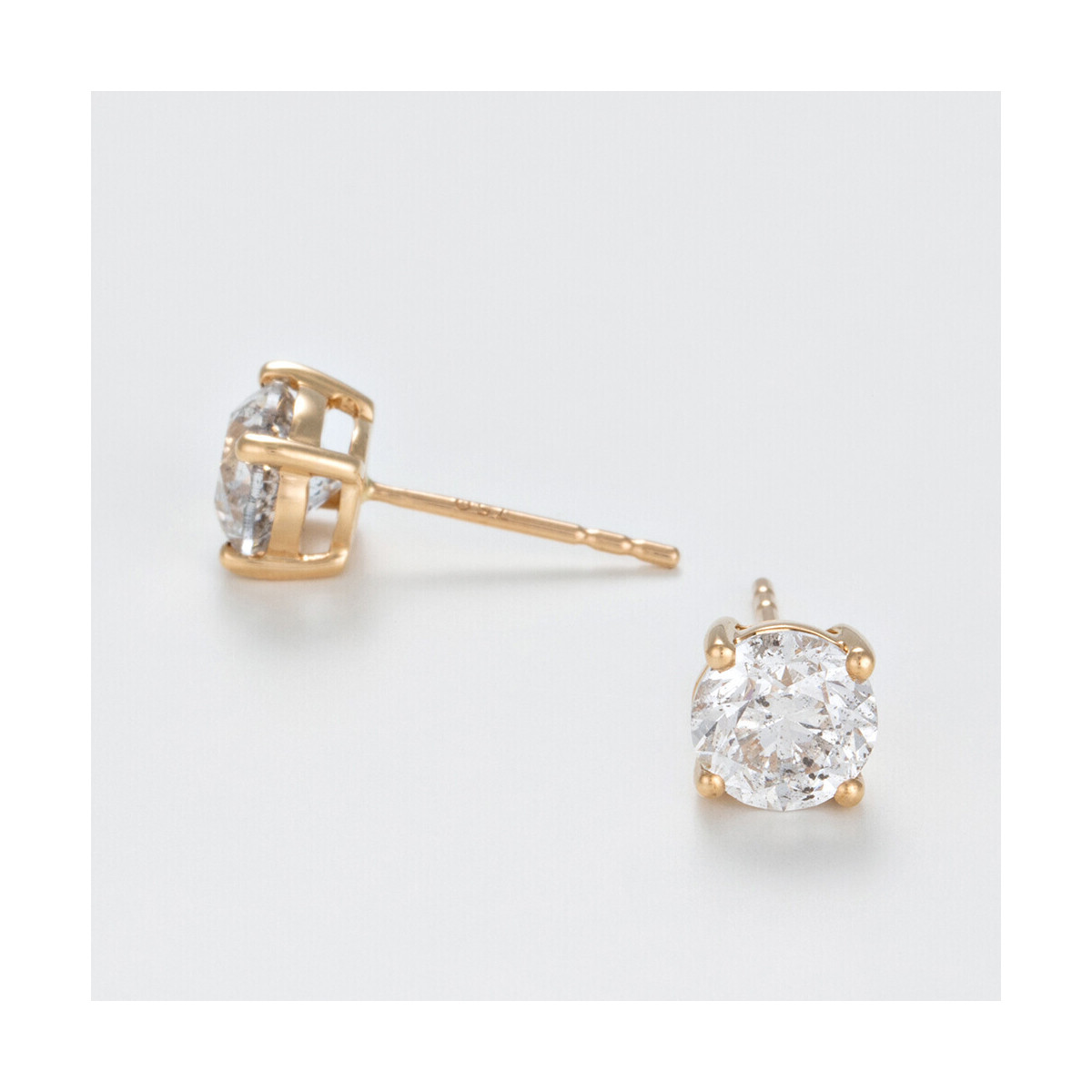 Boucles d'oreilles Or Jaune et Diamant Boucles d'oreilles "Athéna Lunaire" Or jaune et Diamant