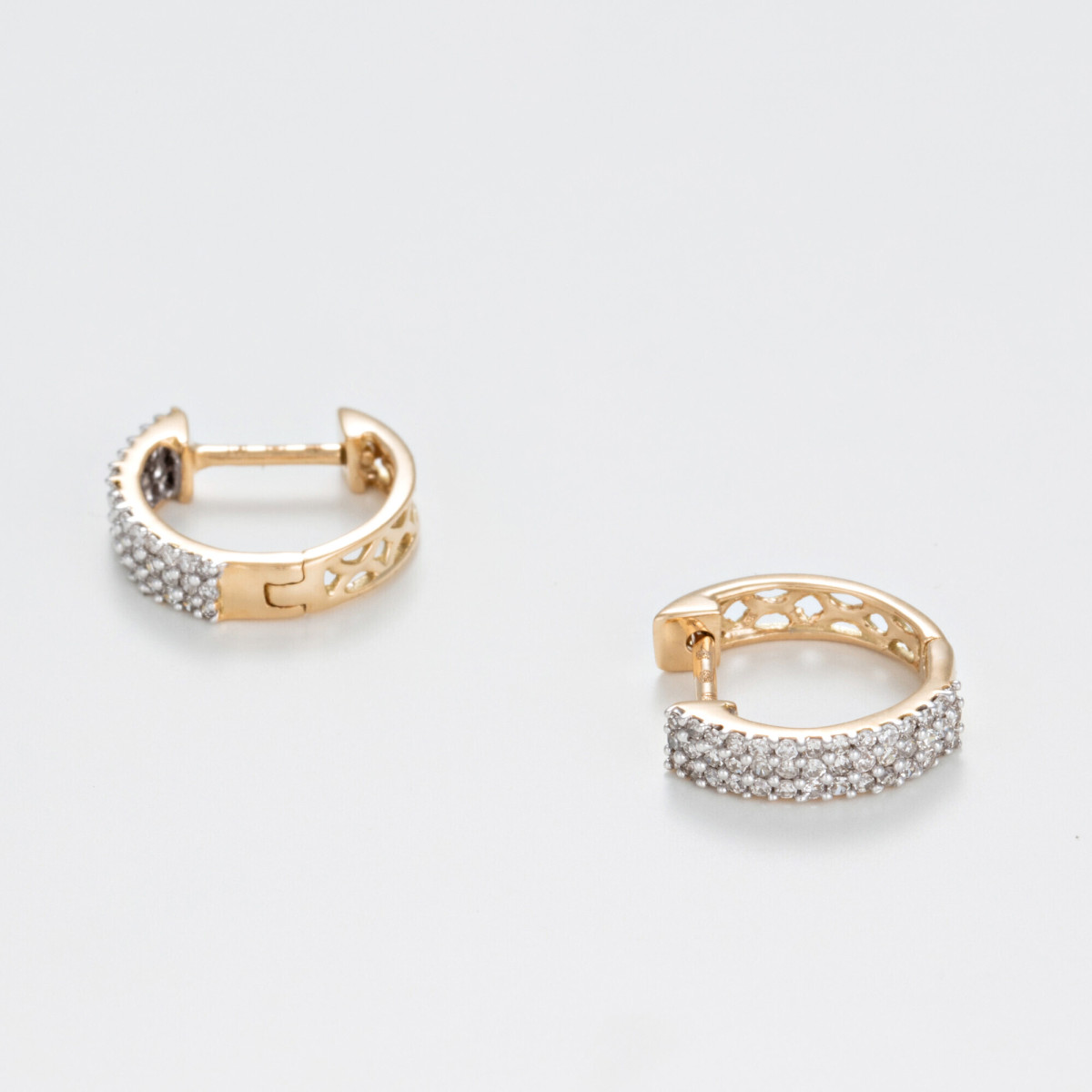 Boucles d'oreilles Or Jaune et Diamant Boucles d'oreilles "Frémissante" Or jaune et Diamant