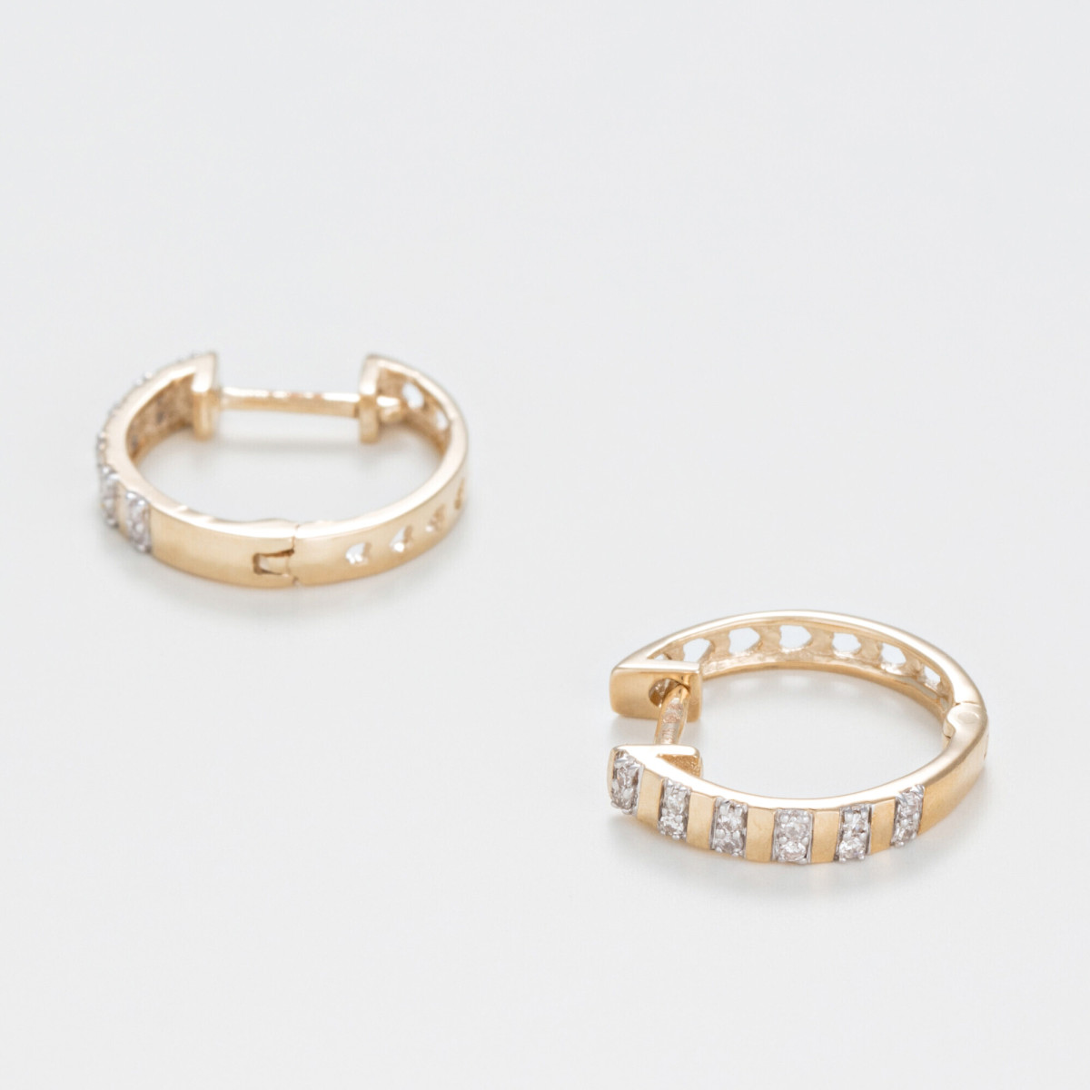 Boucles d'oreilles Or Jaune et Diamant Boucles d'oreilles "Gaie" Or jaune et Diamant