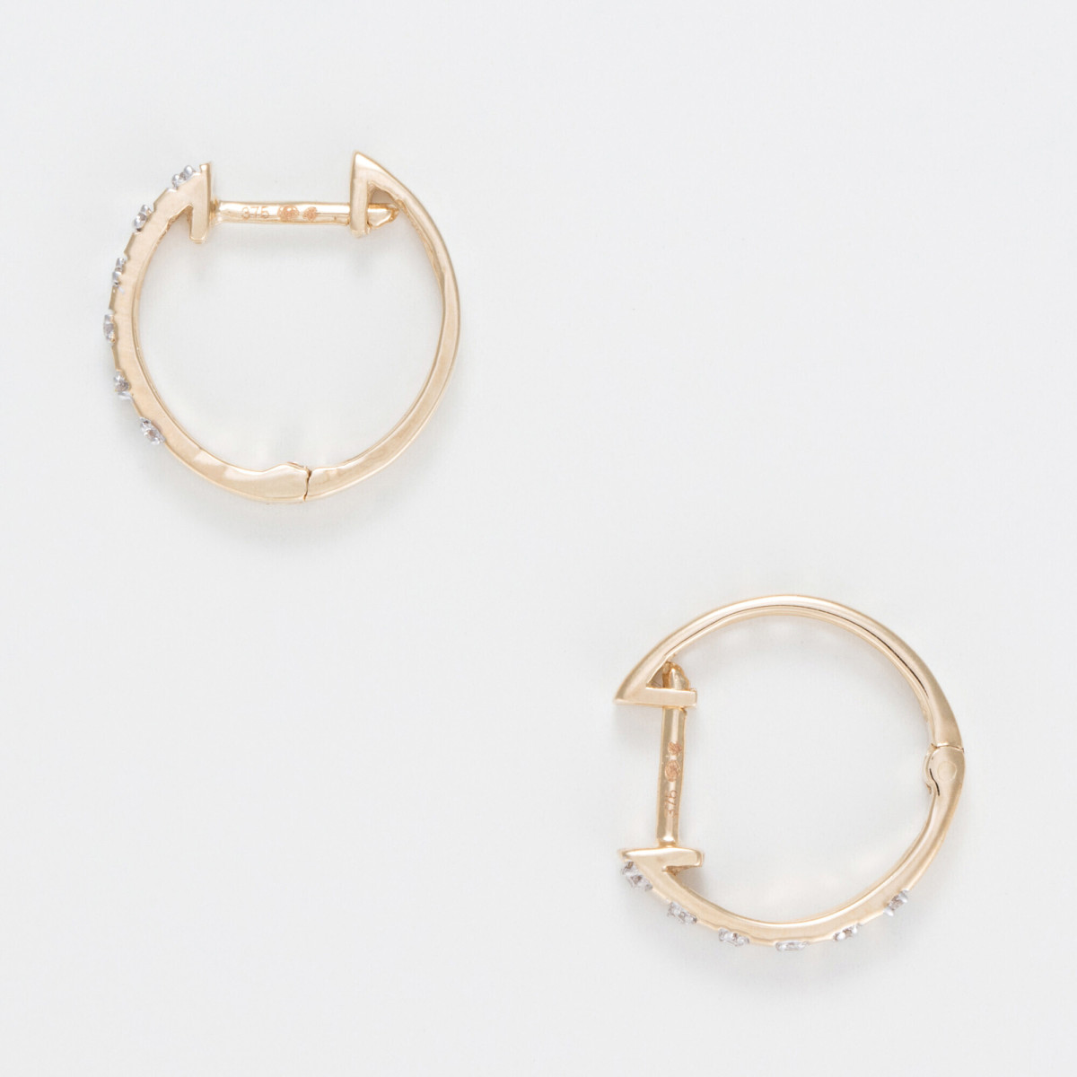 Boucles d'oreilles Or Jaune et Diamant Boucles d'oreilles "Gaie" Or jaune et Diamant