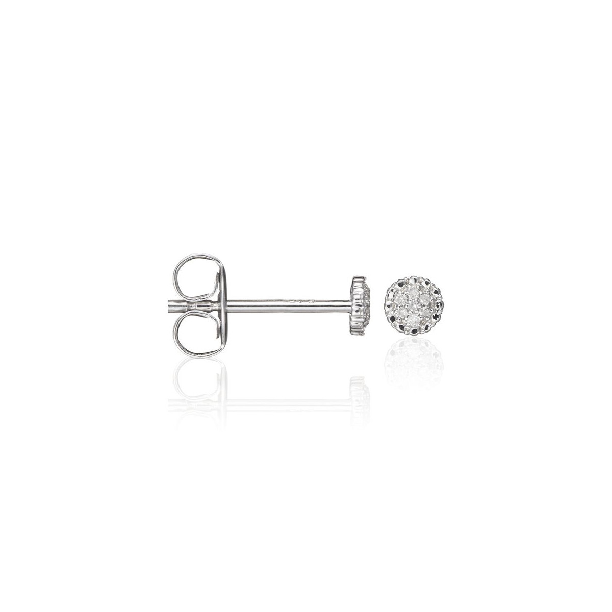 Boucles d'oreilles Or Blanc et Diamant Boucles d'oreilles "Généreuse" Or blanc et Diamant