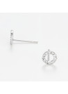 Boucles d'oreilles Or Blanc et Diamant