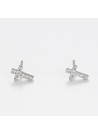 Boucles d'oreilles Or Blanc et Diamant