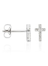 Boucles d'oreilles Or Blanc et Diamant