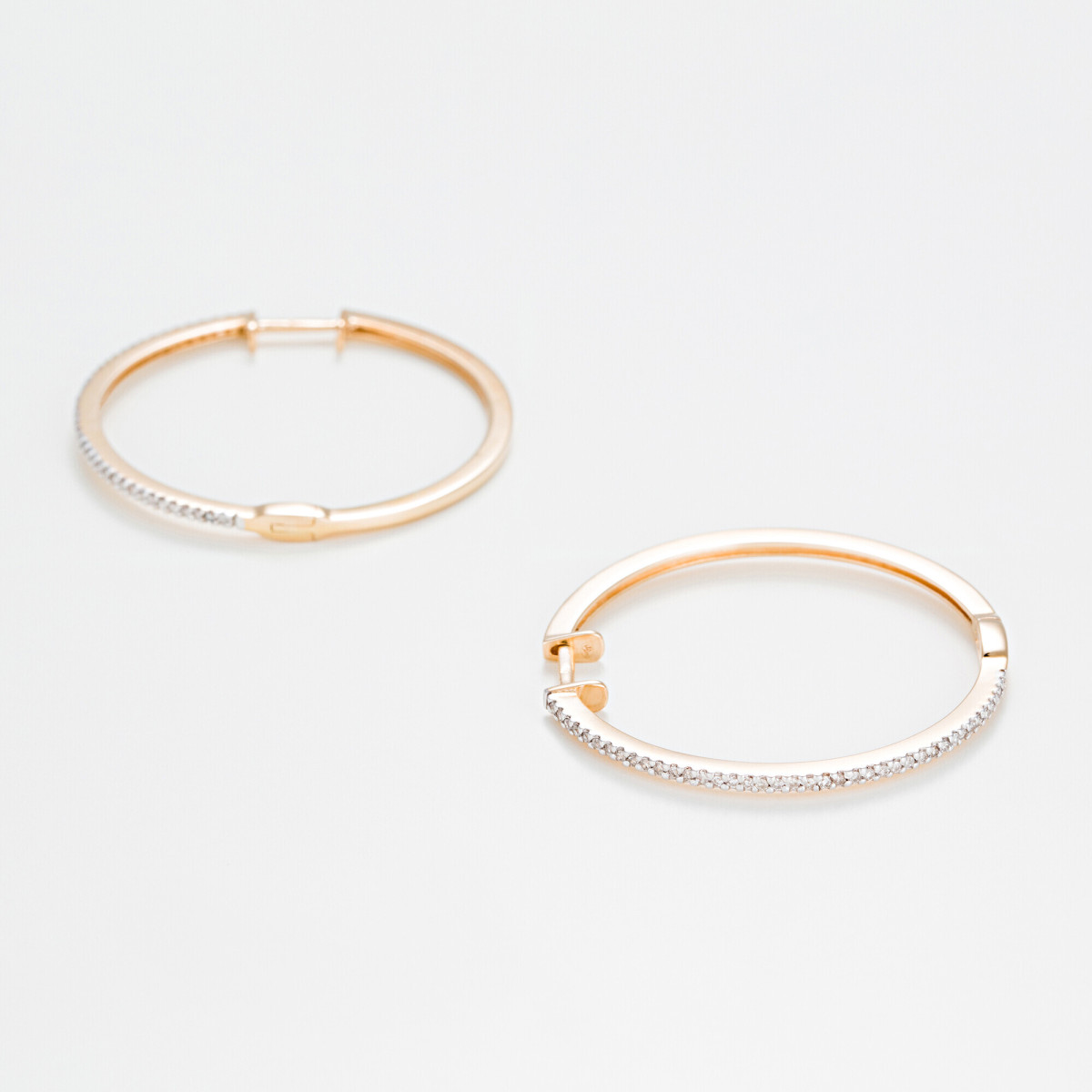 Boucles d'oreilles Or Jaune et Diamant Boucles d'oreilles "Lumineuse" Or jaune et Diamant